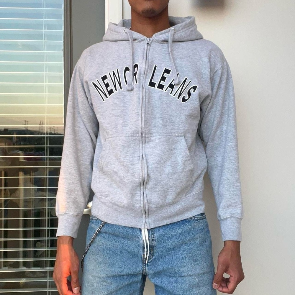 Vintage Y2K 2000s New Orleans Zip Up Hoodie